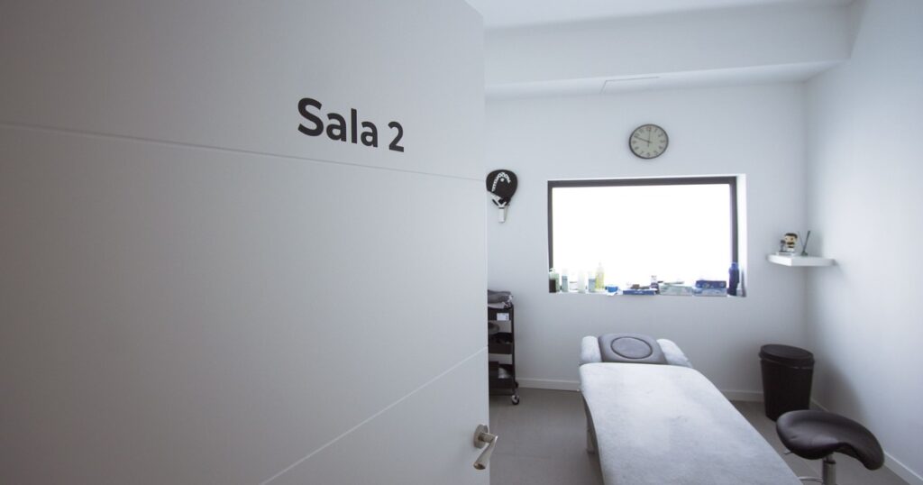 Sala de tratamiento de Kinox Fisioterapia